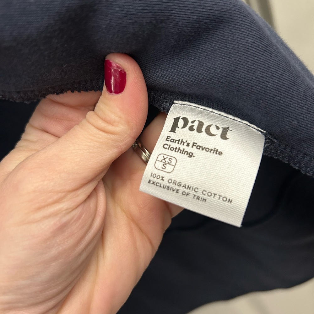Pact Women's Slate Blue Open-Front Cardigan - Picture 10 of 10